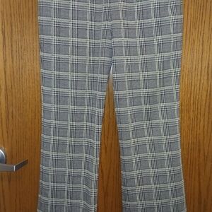 Betabrand Plaid Pants in Green and Gray